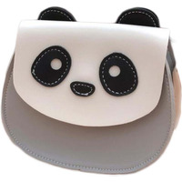 Grey Cute Panda Crossbody Bag Mini PU Satchel Bag Cell Phone Purse