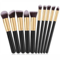 Makeup brush set of 10 - Black(D0102HPKL6W.)