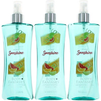 Pure Sunshine by Body Fantasies, 3 Pack 8 oz Fragrance Body Spray for Women