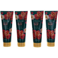 Peony Blush by Bodycology, 4 Pack 8 oz Moisturizing Body Cream for Women
