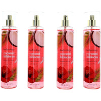 Coconut Hibiscus by Bodycology, 4 Pack 8 oz Fragrance Mist for Women