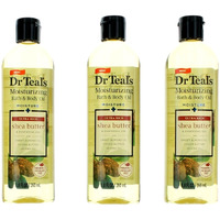 Shea Butter & Essential Oil by Dr. Teals, 3 Pack 8.8 oz Moisturizing Bath & Body Oil