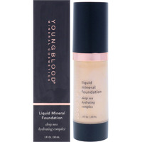 Liquid Mineral Foundation - Shell by Youngblood for Women - 1 oz Foundation