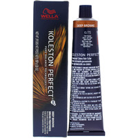 Koleston Perfect Permanent Creme Hair Color - 6 75 Dark Blonde-Brown Red-Violet by Wella for Unisex - 2 oz Hair Color
