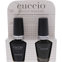 Match Makers Set - Glassgow Nights by Cuccio Colour for Women - 2 Pc 0.44oz Veneer Soak Of Gel Nail Polish, 0.43oz Colour Nail Polish