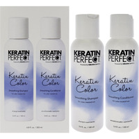 Keratin Color Duo by Keratin Perfect for Unisex - 2 Pc 3.4oz Shampoo, 3.4oz Conditioner