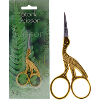Stork Scissors - Gold by Satin Edge for Unisex - 3.5 Inch Scissors
