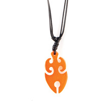 Color-Changing Necklace - Tribal Flame - White To Orange by DelSol for Women - 1 Pc Necklace