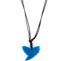 Color-Changing Necklace - Shark Tooth - White to Blue by DelSol for Women - 1 Pc Necklace