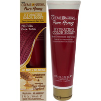 Pure Honey Hydrating Color Boost Semi-Permanent Hair Color - Fuchsia by Creme of Nature for Unisex - 3 oz Hair Color