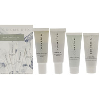 Even Skin Tone Essentials Kit by Cosmedix for Unisex - 4 Pc 0.5oz Purity Clean, 0.5oz Simply Brilliant, 0.5oz Serum 16, 0.5oz Hydrate Plus
