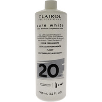 Pure White 20 Volume Creme Developer by Clairol for Unisex - 32 oz Lightener