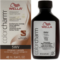 Color Charm Permanent Liquid Hair Color - 5WV Cinnamon by Wella for Unisex - 1.42 oz Hair Color