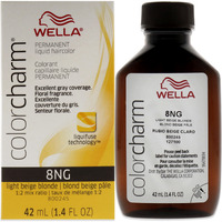 Color Charm Permanent Liquid Hair Color - 8NG Light Beige Blonde by Wella for Unisex - 1.42 oz Hair Color