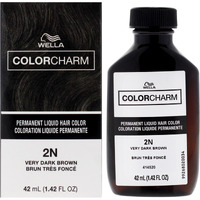 Color Charm Permanent Liquid Hair Color - 2N Very Dark Brown by Wella for Unisex - 1.42 oz Hair Color