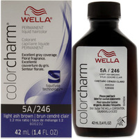 Color Charm Permanent Liquid Hair Color - 246 5A Light Ash Brown by Wella for Unisex - 1.42 oz Hair Color