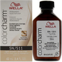 Color Charm Permanent Liquid Hair Color - 511 5N Light Brown by Wella for Unisex - 1.42 oz Hair Color