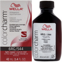 Color Charm Permanent Liquid Hair Color - 544 6RG Light Copper by Wella for Unisex - 1.42 oz Hair Color