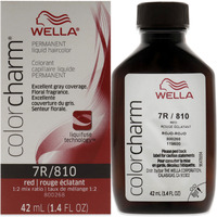 Color Charm Permanent Liquid Hair Color - 810 7R Red Red Intensifier by Wella for Unisex - 1.42 oz Hair Color