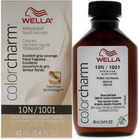 Color Charm Permanent Liquid Hair Color - 1001 10N Satin Blonde by Wella for Unisex - 1.42 oz Hair Color