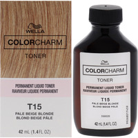 Color Charm Permanent Liquid Toner - T15 Pale Beige Blonde by Wella for Unisex - 1.4 oz Toner