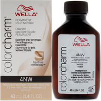Color Charm Permanent Liquid Hair Color - 4NW Medium Natural Warm Blonde by Wella for Unisex - 1.42 oz Hair Color