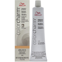Color Charm Permanent Creme Gel Hair Color - 411 4N Medium Brown by Wella for Unisex - 2 oz Hair Color