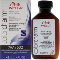 Color Charm Permanent Liquid Hair Color - 7AA 632 Medium Blonde Intense Ash by Wella for Unisex - 1.42 oz Hair Color