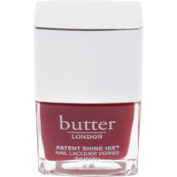 Patent Shine 10X Nail Lacquer - Her Majestys Red by Butter London for Women - 0.4 oz Nail Polish (Tester)