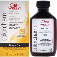 Color Charm Permanent Liquid Hair Color - 4G 257 Dark Golden Brown by Wella for Unisex - 1.42 oz Hair Color
