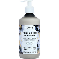 Naturals Hand and Body Lotion - Tonka Bean and Myrrh by I Love Cosmetics for Women - 16.9 oz Body Lotion