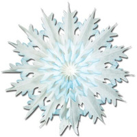Pkgd Dip-Dyed Snowflakes