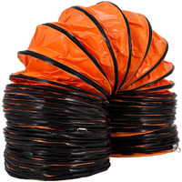 VEVOR 16 FT PVC Flexible Duct Hosing for 12 INCH Exhaust Fan, Orange
