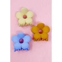 Matte Flower Power Hair Claw Set