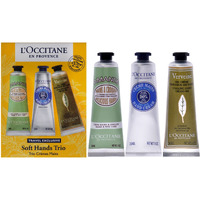 Soft Hands Trio by LOccitane for Women - 3 Pc 1oz Amande Delicious Hands, 1oz Shea Dry Skin Hand Cream, 1oz Verveine Cooling Hand Cream Gel