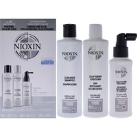 System 1 Kit by Nioxin for Unisex - 3 Pc 10.1oz Cleanser Shampoo, 10.1oz Scalp Therapy Conditioner, 3.38oz Scalp and Hair Treatment