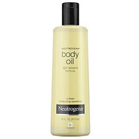 Neutrogena Body Oil Light Sesame Formula, Dry Skin Moisturizer & Hydrating Body Massage Oil, for Radiant & Healthy Looking Glow, Nourishing Bath Oil for Sheer Moisture, 16 fl. oz