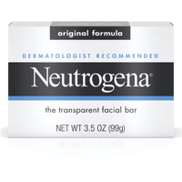 Neutrogena Original Gentle Facial Cleansing Bar with Glycerin, Pure & Transparent Face Wash Bar Soap, Free of Harsh Detergents, Dyes & Hardeners, 3.5 oz (Pack of 6)
