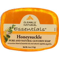 Clearly Natural Glycerine Bar Soap, Honeysuckle, 4 Ounce (00017-7)