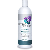 Organic Excellence WILD MINT SHAMPOO, Chemical and Sulfate Free, All Natural Color Safe - 16 oz