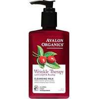 Avalon Organics Cleansing Milk, Wrinkle Therapy with CoQ10 & Rosehip, 8.5 Oz