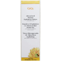 GiGi Large Bleached Muslin Epilating Strips for Hair Waxing and Removal, 100 Strips