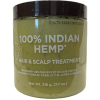 Kuza 100% Indian Hemp Hair And Scalp Treatment With Chebe, 7.7oz Jar, Formulated for Textured Hair, Blend of Fine Oils & Natural Herbs, Protects and Strengthens, No Sulfates or Mineral Oil