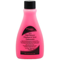Super Nail 4oz NonAbrasive Polish Remover for Natural Artificial Nails Pink, 4 Fl Oz (401_1)
