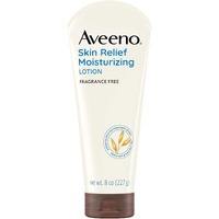 Aveeno Skin Relief 24-Hour Moisturizing Lotion for Sensitive Skin with Natural Shea Butter & Triple Oat Complex, Unscented Therapeutic Lotion for Extra Dry, Itchy Skin, 8 fl. oz