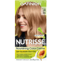 Garnier Nutrisse Nourishing Hair Color Creme, 80 Medium Natural Blonde (Butternut) (Packaging May Vary)
