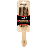 Annie Hard Wave Boar & Nylon Bristle Brush Light Brown