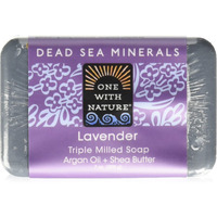 One With Nature Dead Sea Mineral Soap Lavender, 7 Ounce