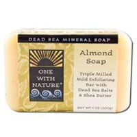 One With Nature Almond Dead Sea Mineral Soap, 7 Ounce Bar