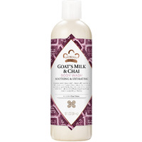 Nubian Heritage Body Wash Goats Milk and Chai Soothing & Hydrating Body Cleanser Made with Fair Trade Shea Butter, 13 oz